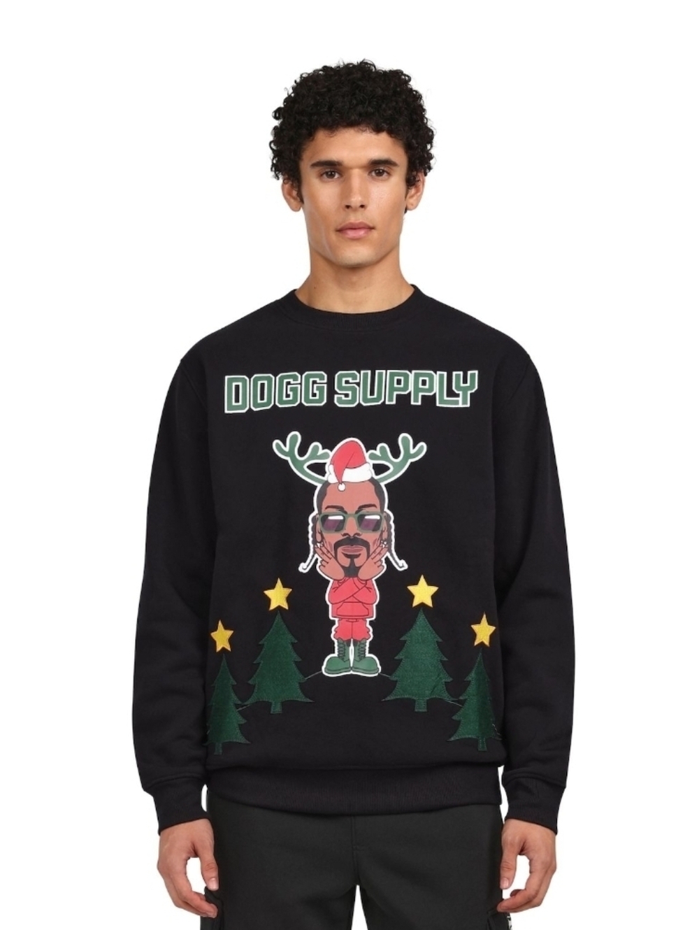 Snoop On The Stoop Sweatshirt Fleece Dogg Supply Unisex Medium NWT Ugly Sweater